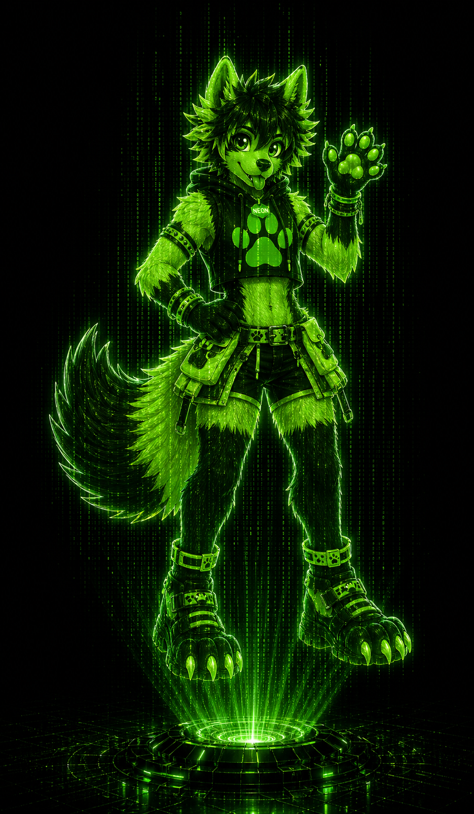 Unit N-02 Pupr hologram projection